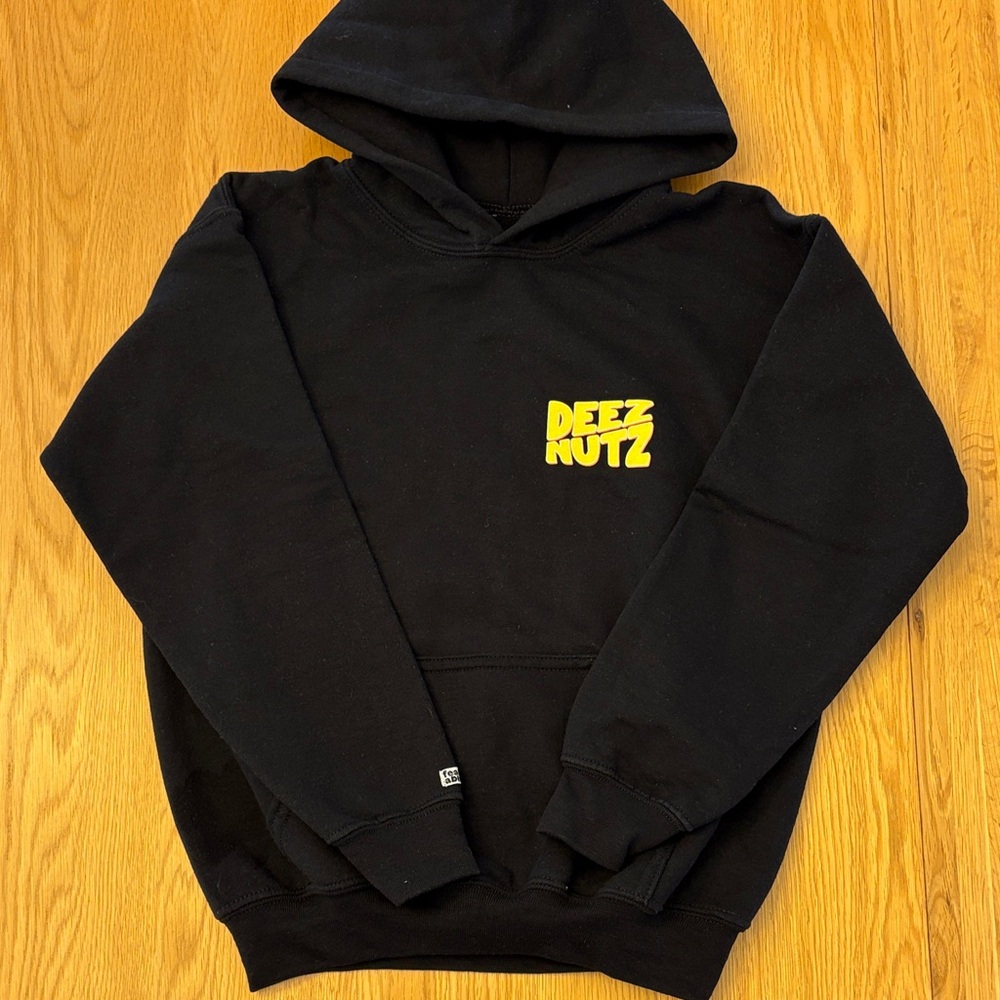 Mr Beast Feastables Hoodie - Deez Nutz - youth medium